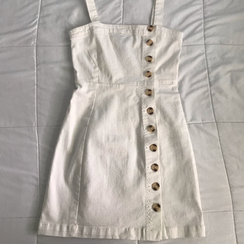 White denim dress